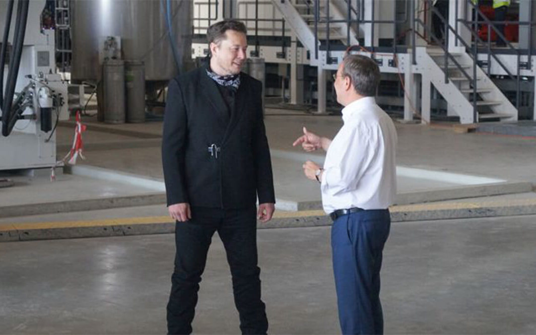Tesla-Chef Elon Musk trifft Armin Laschet bei Gigafactory Grünheide