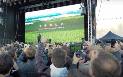 Tesla-CEO Musk kündigt bei Event in Grünheide „Gigabier“ an