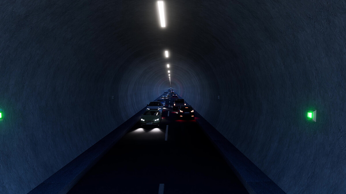 Tesla-Tunnel von The Boring Company wird größer: bald 57.000 Passagiere pro Stunde