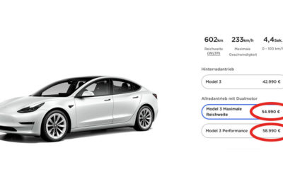 Tesla erhöht Preise für Model-3-Varianten – Das könnten die Gründe sein