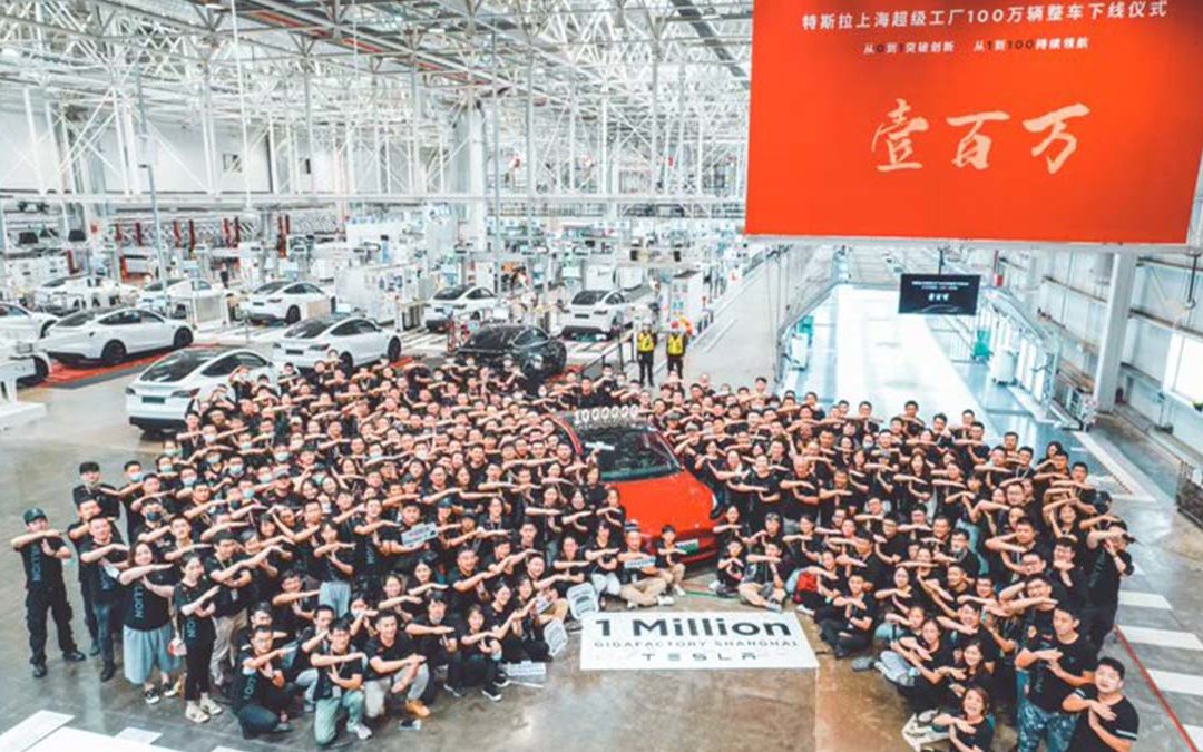 Tesla Gigafactory Shanghai produziert einmillionstes E-Auto