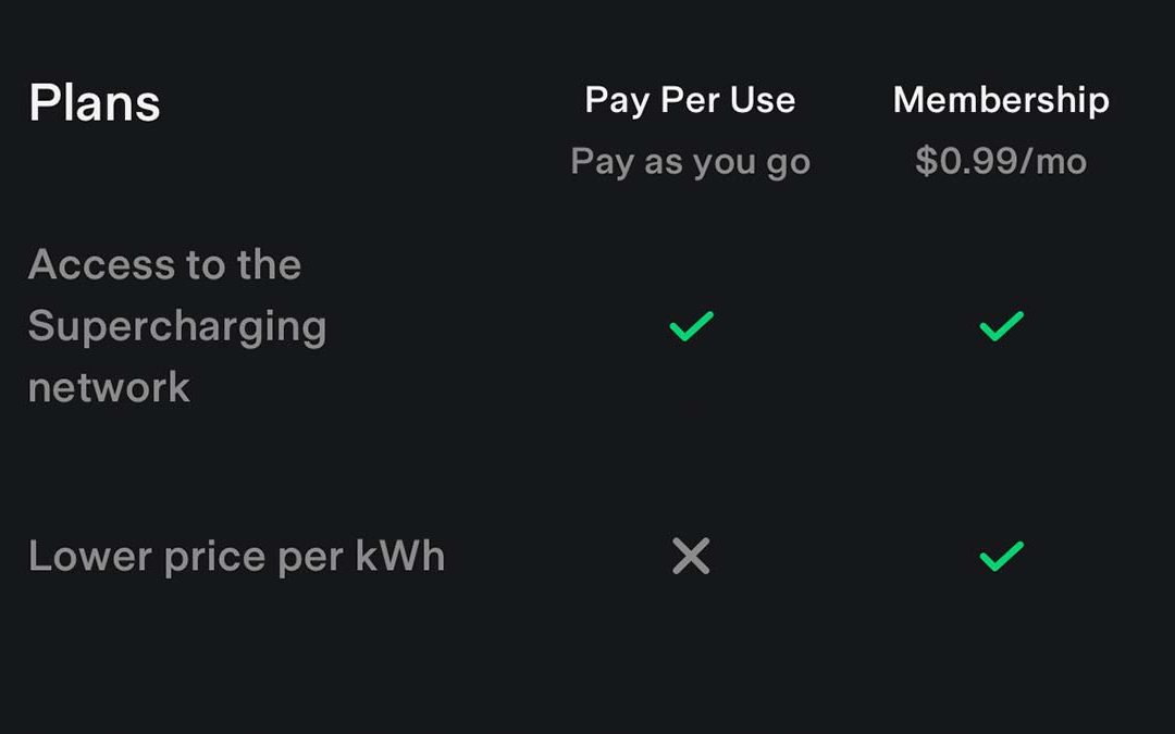 Tesla Supercharger-Öffnung: Neue Ladetarife in App entdeckt