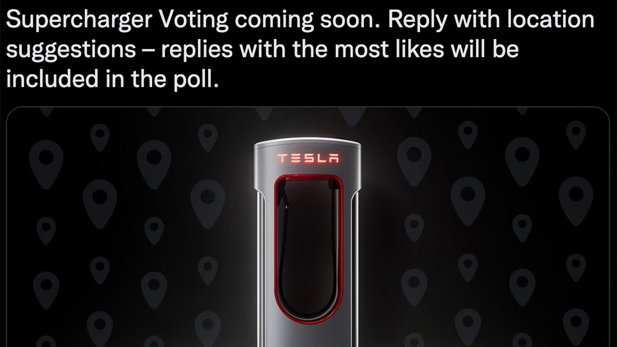 Tesla lässt jeden über Supercharger-Standorte abstimmen: Vorschlag per Tweet