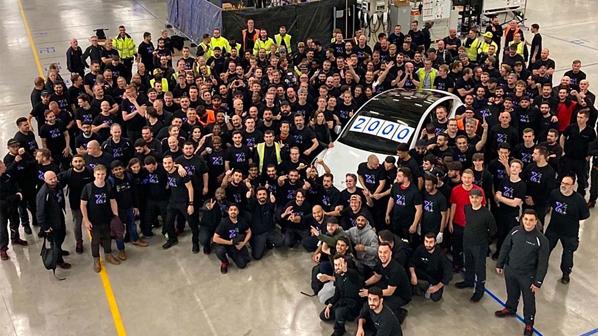 Tesla produziert erstmals 2.000 Model Y in einer Woche in Gigafactory Grünheide