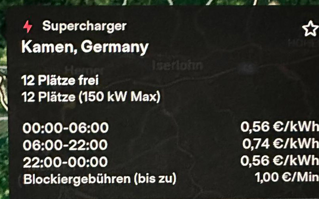 Tesla Supercharger werden günstiger dank flexiblen Ladepreisen