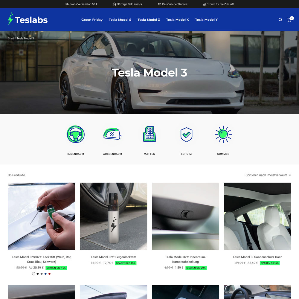 Teslabs-Website