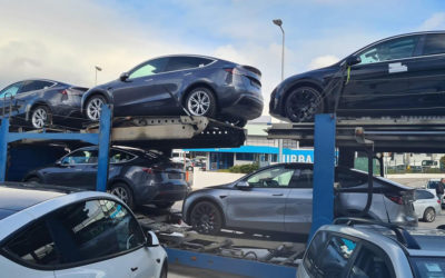 Tesla-Auslieferwelle in Europa: Portugal-Kunden holen Autos direkt vom Lkw