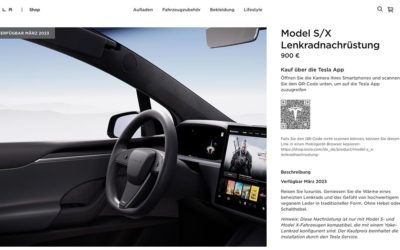 Tesla bietet jetzt Nachrüstung von Yoke-Alternative für 900 Euro inkl. Einbau