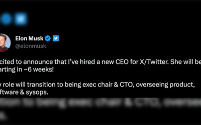 Elon Musk tritt als Twitter-CEO zurück und kündigt Nachfolgerin an