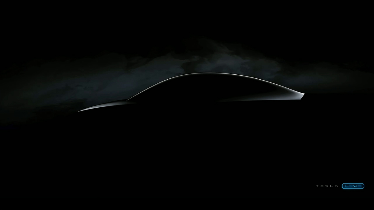 Hauptversammlung: Tesla kündigt neues Auto an und zeigt Silhouette