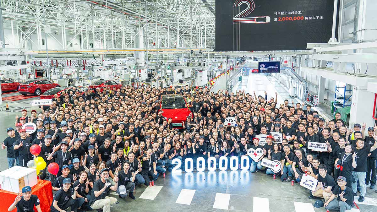 Tesla-Meilenstein: 2 Millionen Fahrzeuge in Gigafactory Shanghai produziert