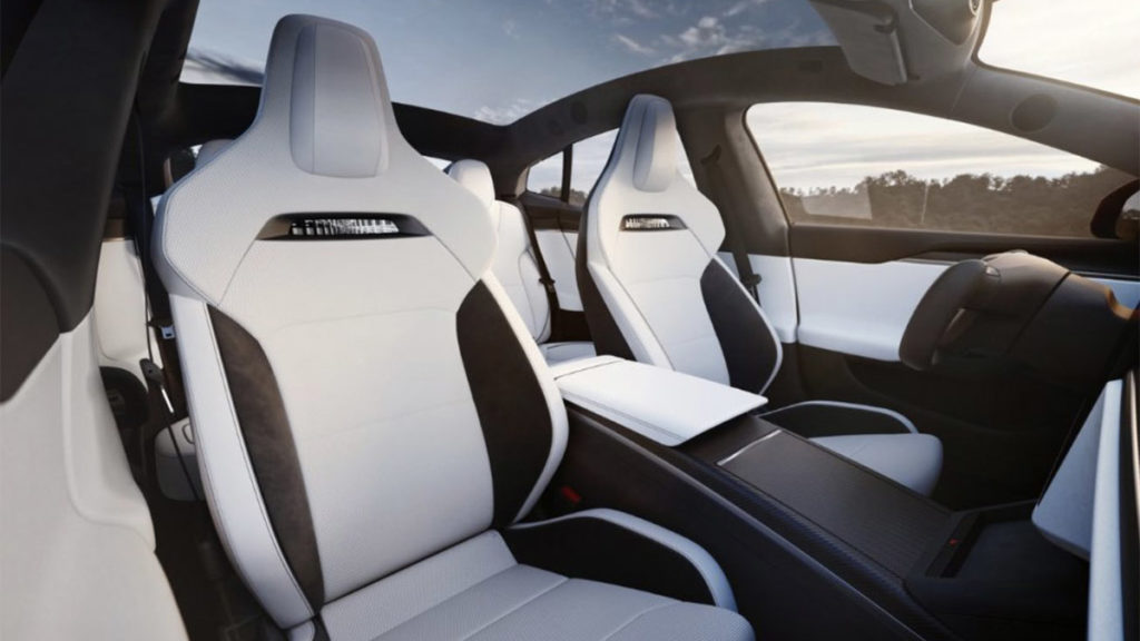 Tesla liefert Model S Plaid ab sofort mit neuen Sportsitzen aus