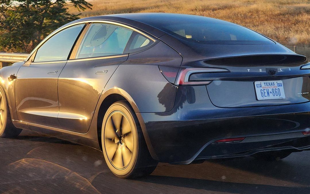 Tesla Model 3 ohne Seitenspiegel gesichtet – „Robotaxi“-Test?