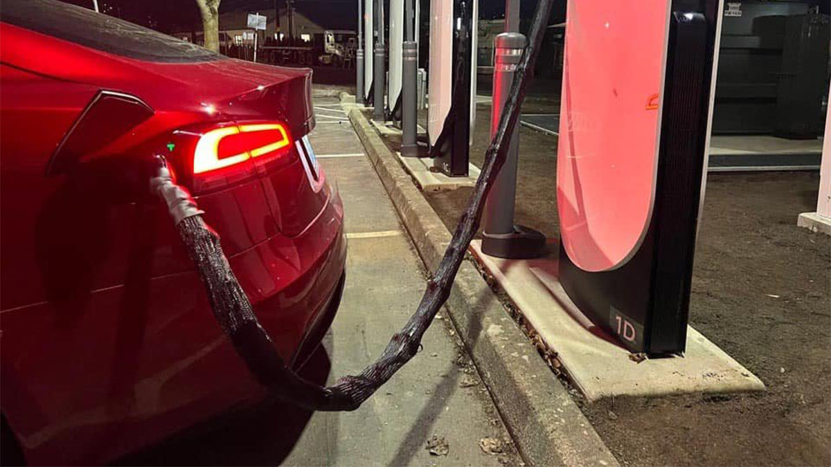 Tesla testet Vandalismus-Schutz an ersten Supercharger-Säulen