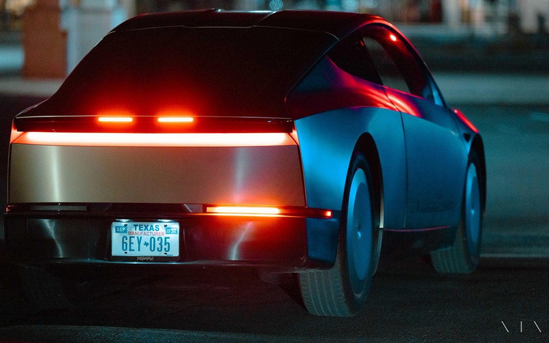 Tesla Cybercab mit besonderem Detail gesichtet