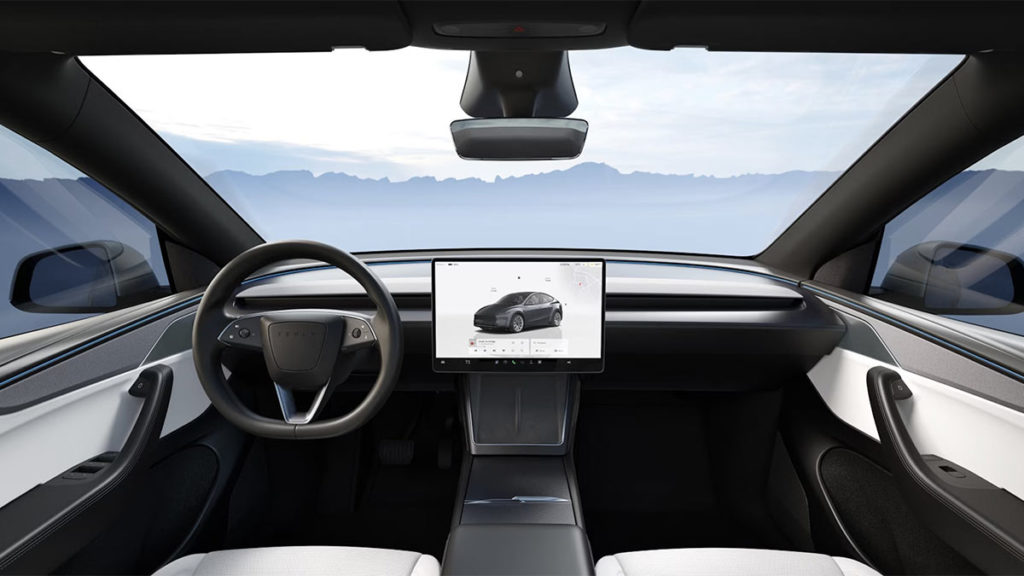 Mini-Facelift? Tesla Model Y in China bekommt schwarzen Dachhimmel und 16-Zoll-Display